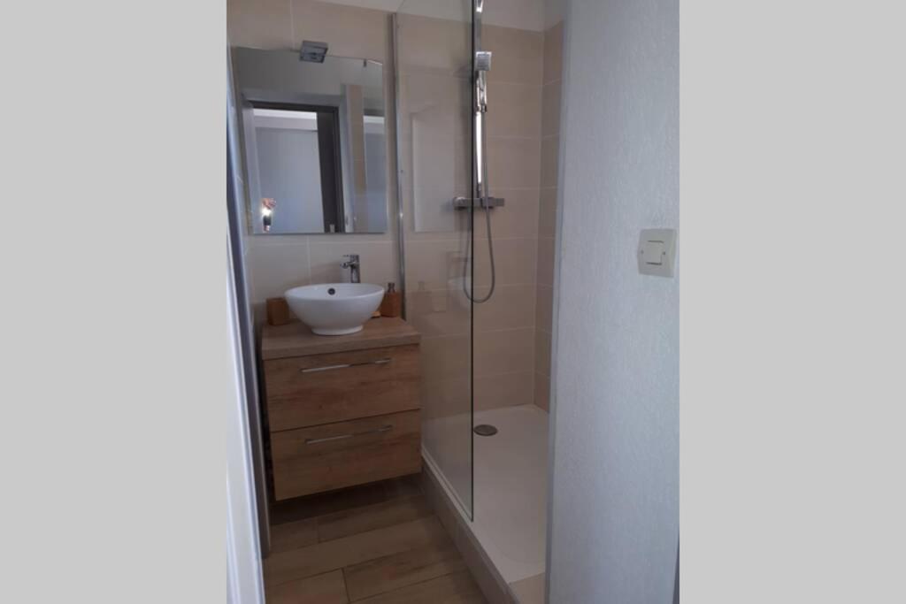 T2 Climatise Vue Sur Mer, Wifi, Piscine Et Parking سُت المظهر الخارجي الصورة